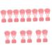 minkissy 28 Pcs Rabbit Ears Facial Brush Facial Exfoliating Brush Face Cleansing Tool Face Washing Brush Facial Cleansing Face Scrubber Handheld Miss Pink Silicone Brush Silica Gel Light Pinkx7pcs 7.5x7.5cmx7pcs