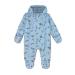 Cath Kidston Baby Cosy Pramsuit Snowsuit Rockets in Light Blue 18-24 Months