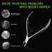BEZOX Stainless Steel Cuticle Clippers - Professional Manicure Cuticle Nipper (6mm) Sand Silver - Buy Online on SooperMarket.com