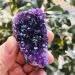 Natural Amethyst Cluster Quartz Crystal geode Specimen Suitable for Home HOMEZHOU (Size : 160-190g) - Buy Online on SooperMarket.com