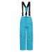 Mountain Warehouse Kids Winter Snow Pants, Reinforced Knees -Boys & Girls Ski Salopette Bright Blue 3-4T