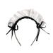 Bohue Maid Headband Maid Anime Cosplay Headwear Women's French Maid Headband Retro Lolita Hair Hoop Maid Hair Accessories for Halloween Cosplay