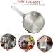 PRETYZOOM 4pcs Stainless Steel Sauce Cup Dipping Bowls with Handle Chip and Dip Bowl Stainless Steel Dipping Bowls BBQ Sauce Bowl Pudding Cups Mini Sauce Seasoning Cup Household 10x6cmx4pcs Silverx4pcs - Buy Online on SooperMarket.com