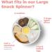 GoBe Kids Large Snack Spinner Bundle - Lemon Yellow | 4 Compartment Dispenser | Reusable & Leakproof | Dishwasher Safe - Buy Online on SooperMarket.com