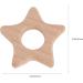 Amosfun 5pcs Wooden Star Shaped Teether Set for Baby Teething | Nursing Pendant Chew Toys for Infant Bed, Crib, Gym - Buy Online on SooperMarket.com