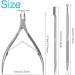 Sularpek 3-in-1 Cuticle Remover Tool Set - Professional Stainless Steel Nail Care Kit for Manicure and Pedicure - Buy Online on SooperMarket.com