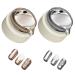 Metallic Gel Nail Polish 2Pcs Chrome Gel Nail Polish 8ML 3D Mirror Effect Painting Metallic Gel Polish for Flower Lines Drawing Nail Art Polilsh