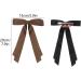 2 Pack Hair Bows for Women Black Bow Hair Clips French Barrette with Long Silky Satin Hair Ribbons for Women Girls(Black Brown) - Buy Online on SooperMarket.com
