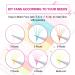 Neon Colored Volume Lash Extensions - Easy Fan 0.07-D 13mm - 8 Colors: Hot Pink, White, Blue, Orange, Gold, Purple, Yellow - UV Glow - Buy Online on SooperMarket.com