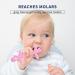 Kalovin Silicone Baby Teething Toy - Sensory Toy for Babies - Pink - Ideal Gift for Baby Girls and Boys - Buy Online on SooperMarket.com