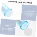 AOKWAWALIY 2 Sets Nail Stamp Nail Kits Girl Nail Art Printing Accessory Nail Art Stencils Nail Accessories Nail Pattern Printing Stamper Silica Gel Scraping Board Fully Transparent 6.5X3X3CM Purple Blue - Buy Online on SooperMarket.com