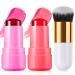 2PCS Cooling Water Jelly Lip Tint/Blush Jelly Blush Stick Makeup 3-in-1 Cheek and Lip Tint-Chill Poppy Pink Water Jelly Stain Lip Gloss Lip and Cheek Jelly Blush Stick Lipstick (2PCS SET A)