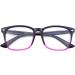 GQUEEN Horn-Rimmed Glasses - Stylish UV400 Fake Glasses for Men & Women | Non-Prescription Nerd Glasses in Purple - Buy Online on SooperMarket.com