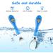 Vicloon Baby Fork and Spoon Set - 6 PCS Toddler Utensils Stainless Steel Cutlery for Baby Feeding - Tiger Pink/Blue/Yellow - Buy Online on SooperMarket.com
