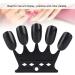 4 Colors Nail Color Card - 50 pcs Nail Art Practice Tips for Manicure Polish Gel Display Tool (2# Black) - Buy Online on SooperMarket.com