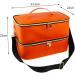 Folpus Nail Polish Organizer Nail Organizers Double Layer Nail Supplies Travel Nail Kits Nail Polish Storage Box Handbag for Home Orange - Buy Online on SooperMarket.com