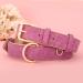 Beirui Soft Padded Leather Dog Collar for All Sizes - Comfortable Durable Pink with High-Quality Alloy Fittings - Buy Online on SooperMarket.com