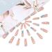 Brishow Long Wavy Lines Press-On Nails | Pink Bellarina Acrylic Nails | 24pcs for Women & Girls - International Shipping Available - Buy Online on SooperMarket.com