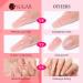 Ur Sugar PolyGel Set - Cat Eye Magnet Poly Extension Gel | 6 Colors 15ml | Pink Glitter Shines in the Dark - Nail Extension Builder Gel - Buy Online on SooperMarket.com