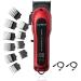 Hair Clipper by Supreme Trimmer - STC5030 Professional Clipper Set (300 Min Run Time) Cordless Beard Trimmer Red Pro Clipper Fade Blade Fade Clipper Gold red silver black