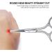 Professional Beard and Moustache Trimming Scissors - Stainless Steel, Round-Headed 06 - Buy Online on SooperMarket.com