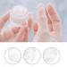 6 Pack Transparent Empty Jars - 5ml Mini Cream Box with Spatula | Perfect for Lotions Cosmetics Mini Candles - Travel Potty Jar Set - Buy Online on SooperMarket.com