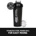 Optimum Nutrition Stainless Steel Mixing Ball Shaker 600ml - BPA & DEHP-Free, Dishwasher Safe, Black - Buy Online on SooperMarket.com