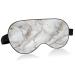 Haskirky Light Blocking Eye Mask Breathable and Adjustable Adult Men and Women Travel on Business Trips Yoga Meditation Light Smooth Comfortable Eye Mask Office Deep Sleep Goodies Grey Golden Marbl