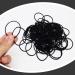 100pcs Black Elastic Hair Bands Small Elastic Hair Bobbles For Women 2mm Thin Hair Tie for Kids Soft Hair Bands withou Metal Elastic Ponytail Holder Gentle Elastics Hair Ties - Buy Online on SooperMarket.com