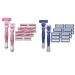 DreamGenius Razors for Women Shaving 6-Blade Womens Razors Includes 2 Handles and 19 Refills Value Shaver for Women Pack Non-Slip Travel Carry