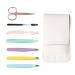 WUBAYI Tweezers for Facical Hair Women 7Pcs Professional Stainless Steel Eyebrow Tweezers Kit for Man & Women Tweezers Set for Eyebrow/Ingrown Hairs/Splinter/Facial Hair Removal