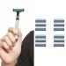 Mens Refills Professional Barber Beard Manual Razor - 12PC Fixed Head Clean & Comfortable Shaving - Buy Online on SooperMarket.com