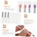 Baluue 16 Pcs Silicone Lip Brush Eyeshadow Brush Makeup Lipstick Lip Brush with Lid Bunny Ear Pearl Clip Pp - Buy Online on SooperMarket.com