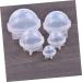STOBOK 6 Pcs Epoxy Mold Stencils for Crafts Resin Baking Silicone Mold Soap Mold Ornaments Candy Whitex3pcs 4CMx3pcs - Buy Online on SooperMarket.com