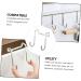 Hemoton 3pcs Wall Hangers for Clothes Cabinet Hook Over The Door Hanging Hooks Perforated Door Hat 7.5X6.5CM Silver - Buy Online on SooperMarket.com
