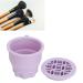 Foldable Silicone Makeup Brush Cleaning Mat & Hanging Drying Net - Compact Efficient Organizer in Purple | Multi-Purpose Beauty Tool for Easy Storage - Buy Online on SooperMarket.com