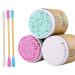 600 Counts Cotton Swabs Natural Double Tipped Organic Cruelty Free Ear Buds D01