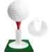 FINGER TEN Golf Rubber Tee Driving Range 5 Pack - Indoor/Outdoor Practice Mat Tee Adaptor Set - White/Black Tee Holder for Hitting Mats, 1.5 Size - Buy Online on SooperMarket.com