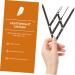 Anneome 1pc Second Generation Scale Calipers Eyebrow Measuring Rulers Makeup Set Stainless Steel 25x5x0.6cm Black - Buy Online on SooperMarket.com