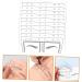 Hemoton 10pcs Tools Stickers Eyebrow Line for Measurement Makeup Eyebrow Mapper Positioning Ruler Disposable - Buy Online on SooperMarket.com