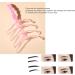 Eyebrow Template Time Saving 4 Shapes Washable Handheld Eyebrow Stencil Reusable ABS Material Portable for Home for Beginners - Buy Online on SooperMarket.com