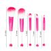 Hot Pink Beadable Makeup Brushes Set of 5 | DIY Silicone Focal Beads for Crafters | Cosmetic Brush Kit for Keychains & Eyeshadow - Buy Online on SooperMarket.com