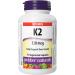 Webber Naturals Vitamin K2 120 mcg 75 Capsules MK-7 Formula Helps Support Bones Vegan & Zinc Citrate 50 mg 180 Tablets For Healthy Skin and Immune Support Vegan Vitamin + SUPPLEMENT 2006695 - Buy Online on SooperMarket.com