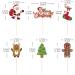 24 x Christmas Cupcake Toppers Merry Christmas Cake Topper Christmas Cake Decoration for Christmas Party Decoration Dessert Cake Christmas Party (Santa Claus) - Buy Online on SooperMarket.com