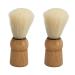 Men's Wooden Handle Shaving Brush - Mini Professional Safety Synthetic Brush for Salon Quality Shaves - Buy Online on SooperMarket.com