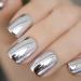 2PCS Chrome Nail Polish Metallic Painting Gel for Nails 3D Mirror Chrome Nail Polish 10g High Glossy Reflective Gel Polish Soak Off Silver Nail Polish - Buy Online on SooperMarket.com