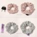Hair Scrunchies With Zipper Hidden Pocket Storage Fabric Cloth Hair Ties Elastic Pocket Hair Ties Large Ponytail Holder Hair Bow Elastics Bands Scrunchy for Women Girls Daily Party Hair Accessories - Buy Online on SooperMarket.com
