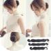 3pcs Pearl Hair Bun Maker for Women Lazy Hair Curler Bun Clips Flexible Foam Sponge Donut Maker for Making DIY Hair Styles Magic Hair Styling Tool Accessories(black) - Buy Online on SooperMarket.com