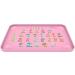 Dr. Betty's Educational Silicone Placemat for Babies, Toddlers, Kids - Non-Slip, Dishwasher Safe, Food Grade | Pink Letters - Buy Online on SooperMarket.com