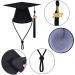 Dog Graduation Cap & Bandana Set - 2023 Black Tassel Graduation Outfit for Proud Pup of A Grad - Buy Online on SooperMarket.com